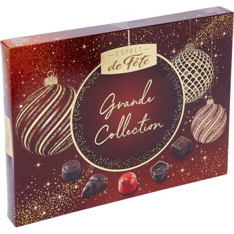 ESPRIT DE FETE Chocolat noir assortiment 445g