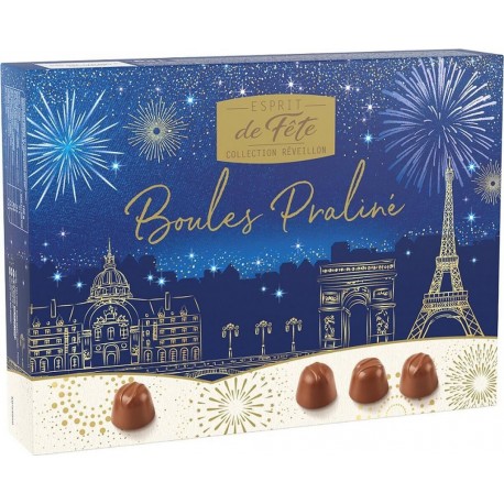 ESPRIT DE FETE Chocolat boules, pralinés la boîte d'1Kg