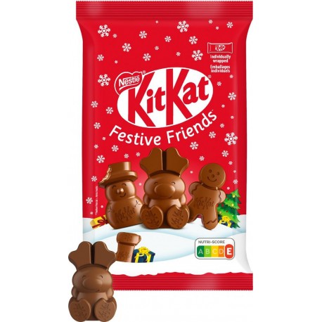 KITKAT Chocolat au lait mini figurines de noël 147g