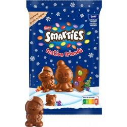 SMARTIES Chocolat au lait mini figurines de noël 147g