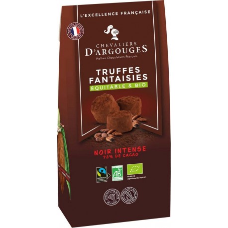 CHEVALIERS ARGOUGES Truffes fantaisies chocolat noir Bio 160g