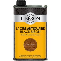 Cire Liquide Meuble Et Objets Antiquaire Black Bison® Liberon, Chêne Foncé 0.5L