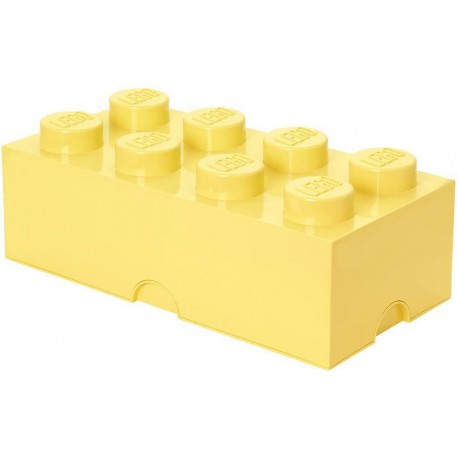 LEGO Storage Brick Boîte de Rangement jaune pale pastel x8