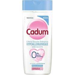 CADUM GEL DOUCHE CREME HYPOALLERGENIQUE EXTRAIT DE PROBIOTIQUE 400ml