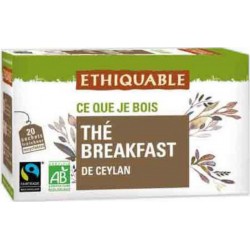 Ethiquable Thé Bio Breakfast 20 sachets 36g