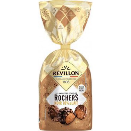 Révillon Festif rochers Revillon Noir 70% & Lait 370g