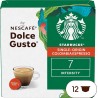 STARBUCKS CAFE MOULU EN DOSETTE ARABICA 12 DOSETTES CAFE CAPSULE COMPATIBLE DOLCE GUSTO COLOMBIE EXPRESSO BOITE CARTON NON ECOLO
