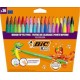 BIC KIDS KID COULEUR 100PP FEUTRE DE COLORIAGE POCHETTE CARTON BROCHABLE FEUTRE 36CT