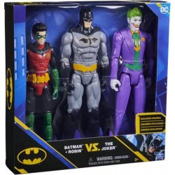 SPIN MASTER DC COMICS BATMAN - FIGURINES PACK BATMAN ROBIN LE JOKER 30CM 41097297