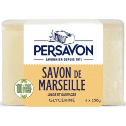 PERSAVON Savon Ménager au Savon de Marseille pour Linge et Surfaces Glycériné 500g