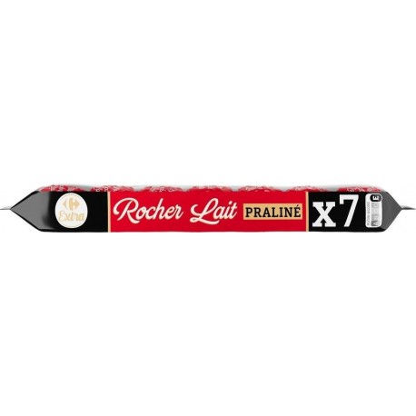 CARREFOUR Chocolat Rocher lait praliné EXTRA 7x35g 245g