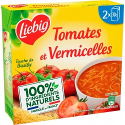 LIEBIG TOMATES VERMICELLES BASILIC 2x30cl 60cl