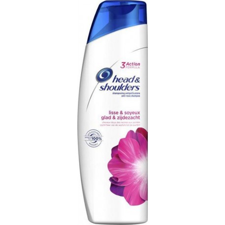 Head & Shoulders Shampooing Antipelliculaire Lisse & Soyeux 280ml (lot de 4)