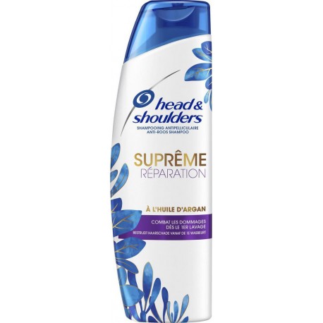 Head & Shoulders Shampooing Antipelliculaire Suprême Réparation à l’Huile d’Argan 255ml (lot de 4)