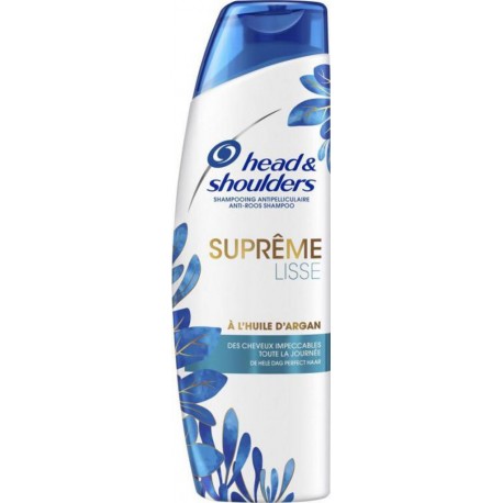 Head & Shoulders Shampooing Antipelliculaire Suprême Lisse à l’Huile d’Argan 255ml (lot de 4)