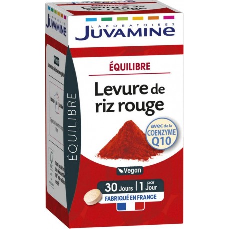 JUVAMINE LEVURE RIZ ROUGE COENZYME 10 x30