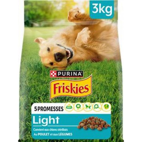 Friskies Croquettes Chiens Light Poulet Légumes 3Kg