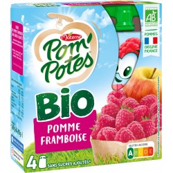Materne Compote Pom'Potes Pomme/Framboise bio 4x90g 360g