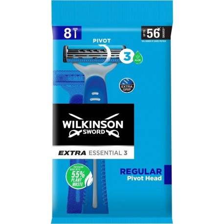 WILKINSON Rasoir Jetable Pivot Extra Essential 3 Regular