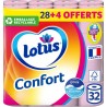 Lotus Papier toilette Confort rose 28+4 x32 rouleaux