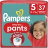 Pampers Culottes Premium Protection Pants Taille 5 12-17Kg x37 (lot de 2)