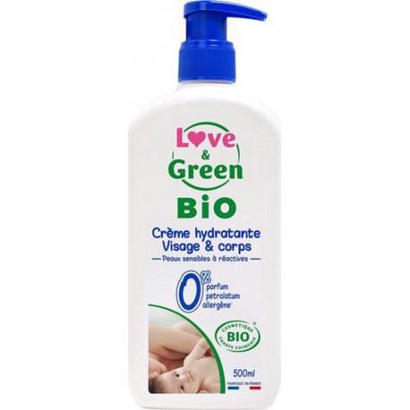 Love & Green Crème hydratante Bio Visage/Corps 500ml