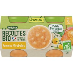 Blédina POMMES MIRABELLES 2X130G 260g