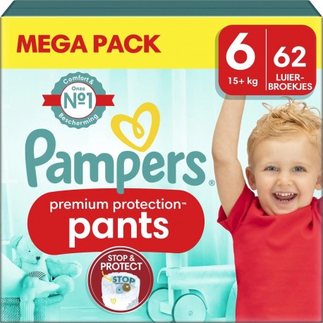 PAMPERS PREMIUM PROTECTION PANTS TRAINING PANTS Taille 6 15KG+ EXTRA LARGE x62