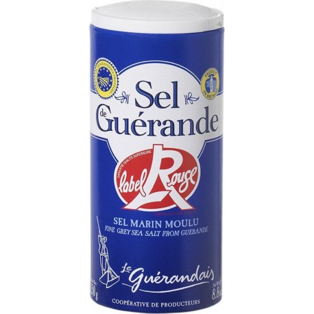 Le Guérandais Sel Marin Moulu Label Rouge 250g (lot de 2)