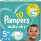 Pampers Couches baby-dry Taille 5+ 12-17Kg x37