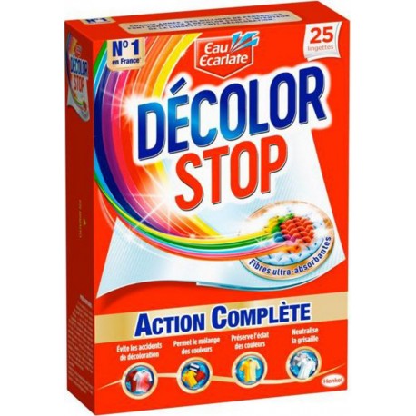 Eau Ecarlate Lingettes Décolor Stop x25