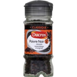 Ducros Classique Poivre Noir Grains Assemblage d’Origines 38g (lot de 3)