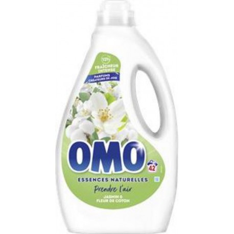 OMO Lessive liquide Jasmin & Fleur de coton x42 1.764L (lot de 2)