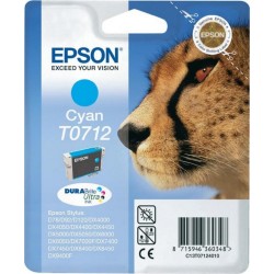 Epson Cartouche d’Encre DuraBrite Ultra Ink Cyan T0712 (lot de 2)