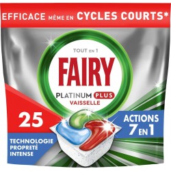 FAIRY Capsules Lave Vaisselle Platinum Plus x25 capsules