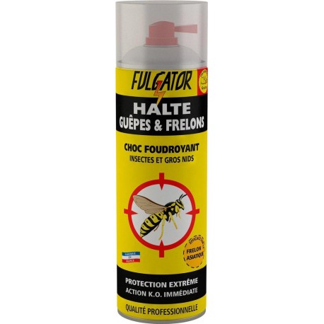 FULGATOR Insecticide halte Guèpes Frelons aérosol 500ml