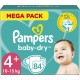 PAMPERS BABY DRY MEGA T4+ 10-15Kg x84