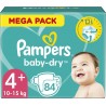 PAMPERS BABY DRY MEGA T4+ 10-15Kg x84