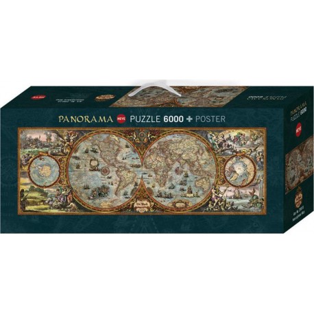 Heye Puzzle 6000 pièces Rajko Zigic : Hemisphere Map