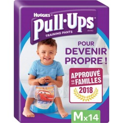Huggies Culottes Pull-Ups Training Pants Taille M Garçon x14 (lot de 2 soit 28 culottes)