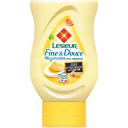 LESIEUR MAYONNAISE SANS MOUTARDE FINE&DOUCE SQ 220g