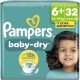 PAMPERS Couches Bébé Baby-Dry Taille 6+ 14-19Kg x32