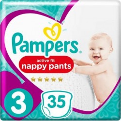 Pampers Couche cultotte Taille 3 6-11Kg x35