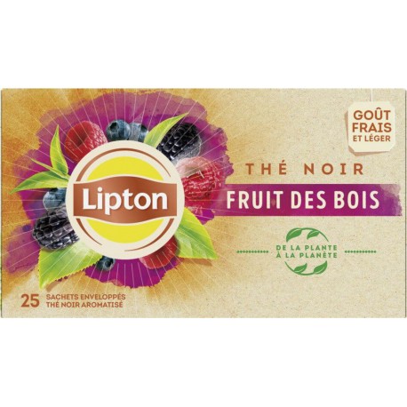 Lipton Thé fruits des bois 25 sachets 40g