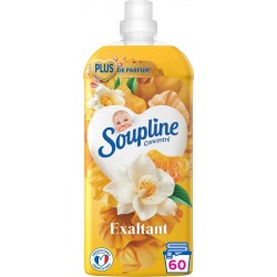 SOUPLINE 3D ADOUCISSANT TEXTILE FLACON PLASTIQUE MANDARINE & VANILLE NON ECOLOGIQUE 1280ML 1CT TOUT TYPE CONCENTRE LIQUIDE SANS