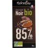 NATURALINE Tablette de chocolat 85% noir intense la tablette de 100g
