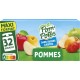 POM'POTES Compotes Pomme sans Sucres Ajoutés 32 gourdes de 90g