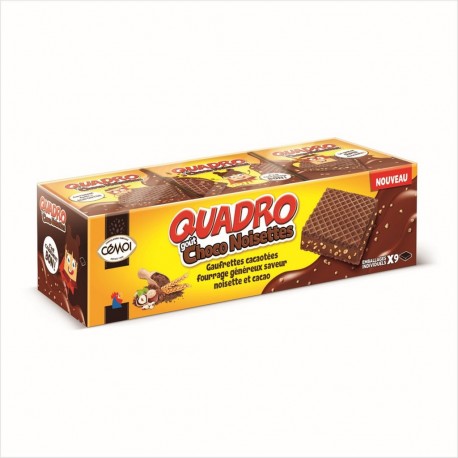 QUADRO Gaufrette tout chocolat 187g