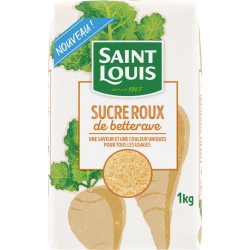 SAINT LOUIS Sucre Roux de Betterave 1Kg