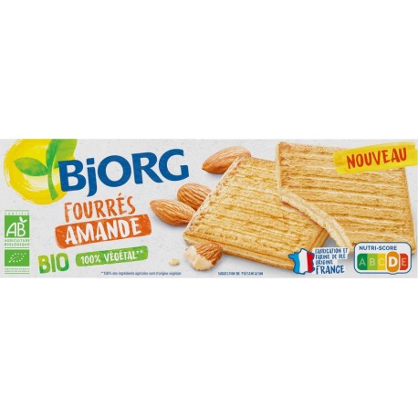 BJORG Biscuits bio Fourrés à l'amande 150g